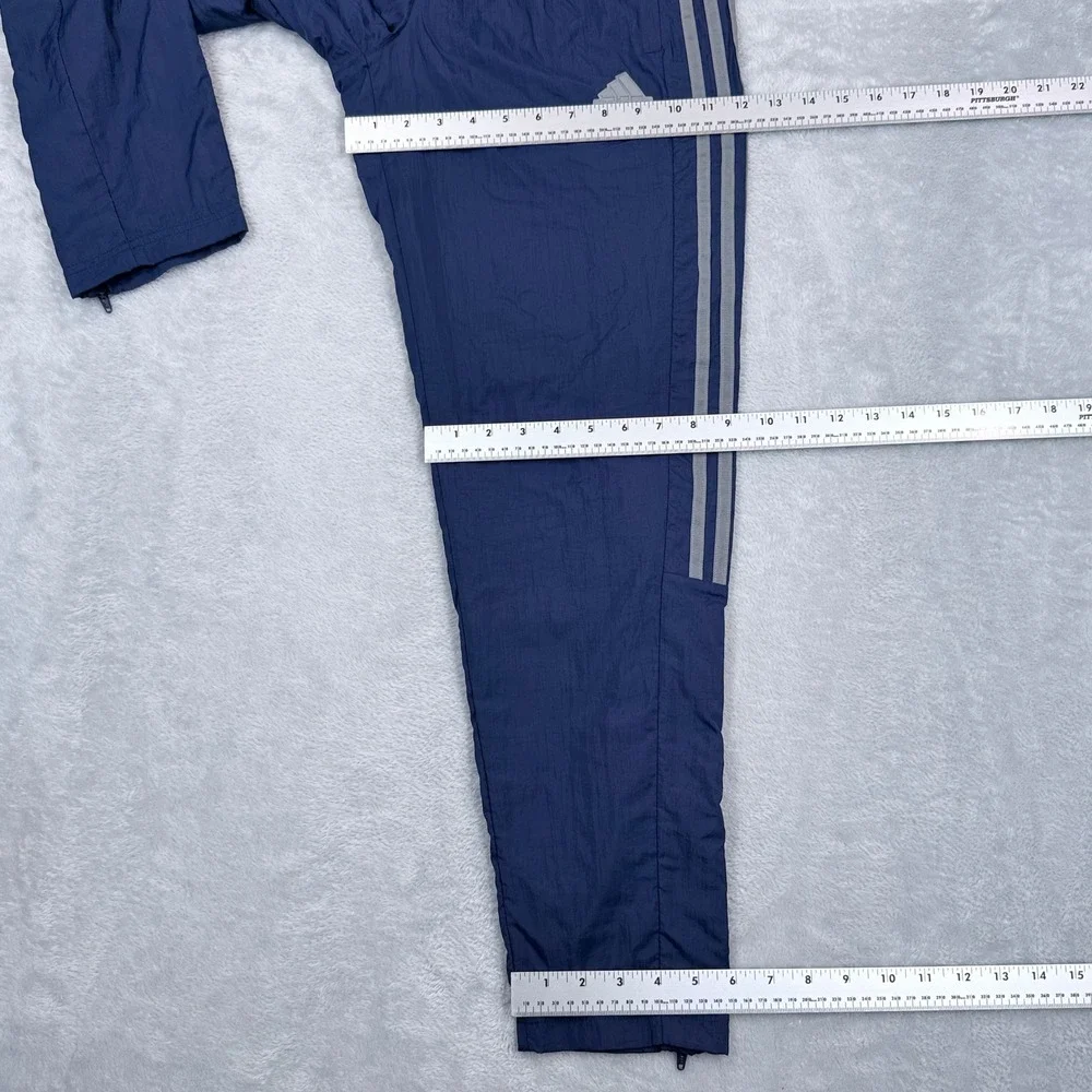 Adidas Tiro Woven Track Pants Mens Small Mesh Lined Ankle Zip Navy Blue JD1367